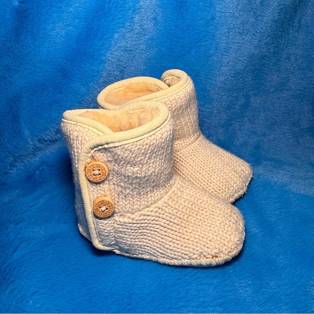 UGGS Purl Knit Cream Baby Boots